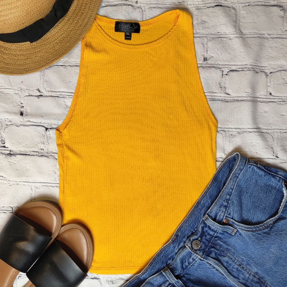 Topshop | Slim Ribbed Tank Top